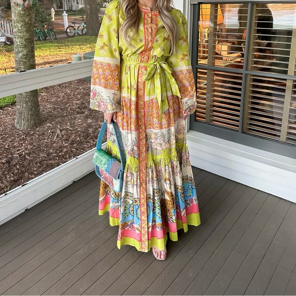 A Loves A balloon sleeve dress